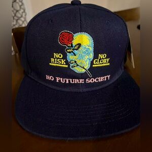 NWT🔥NO RISK NO GLORY Hat Ring Of Fire Cap Snap Back Acrylic